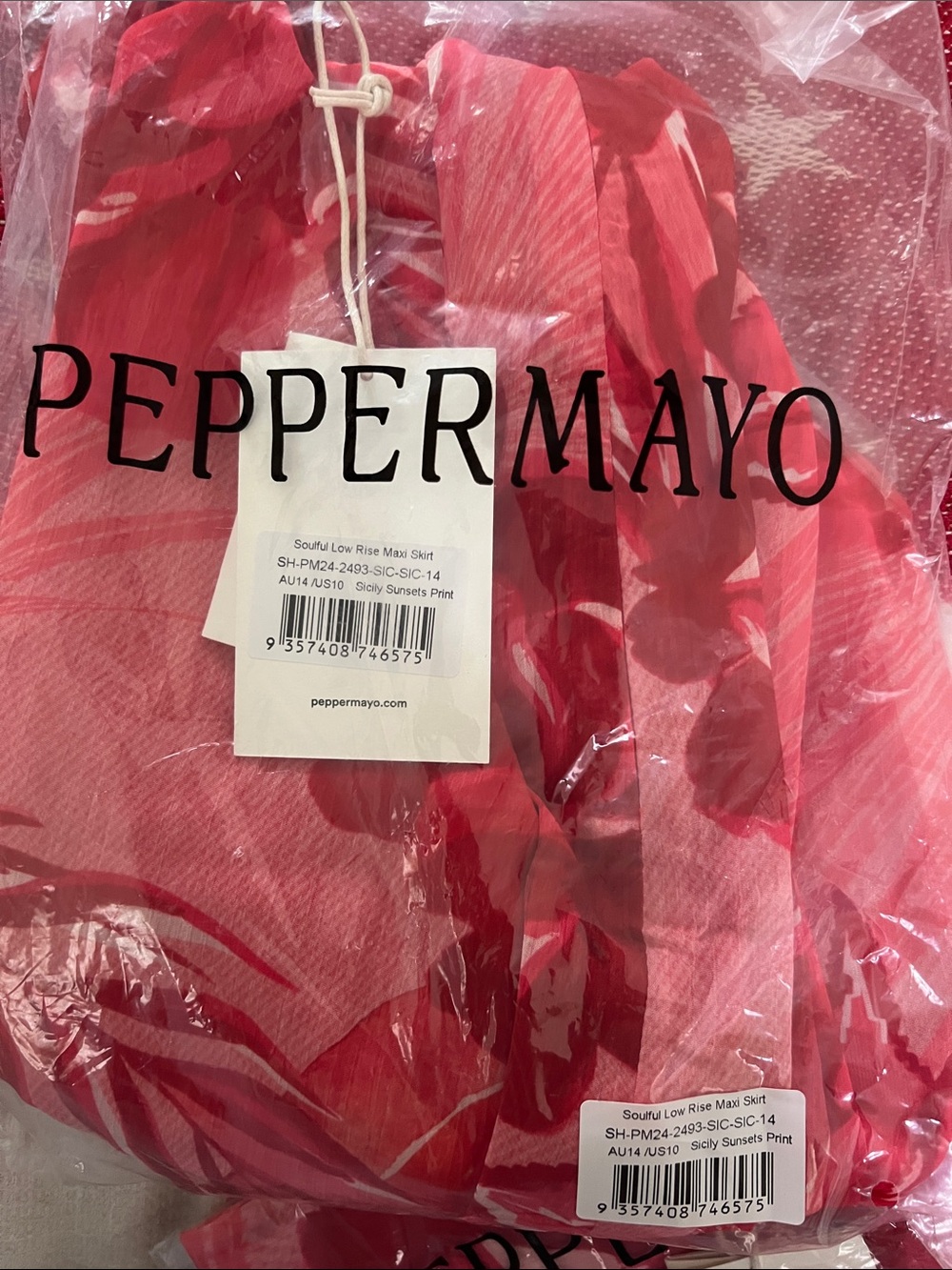 Peppermayo Red Floral Maxi Skirt - Picture 7 of 7